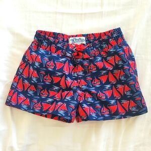 Jr. Swim Boy’s Sail Swim Trunks in Patriotic Print| size: 4T new